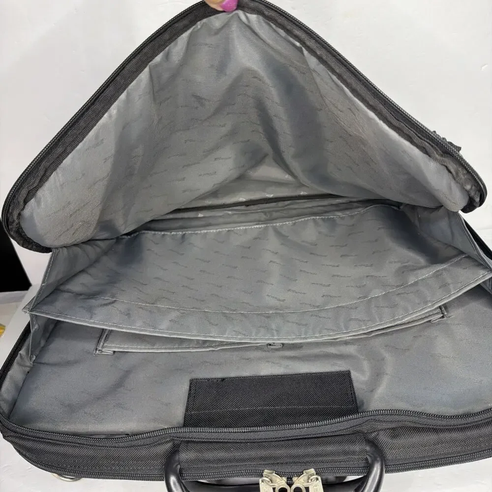 Targus Laptop Briefcase Computer Shoulder Carry Case Bag Black Nylon Padded